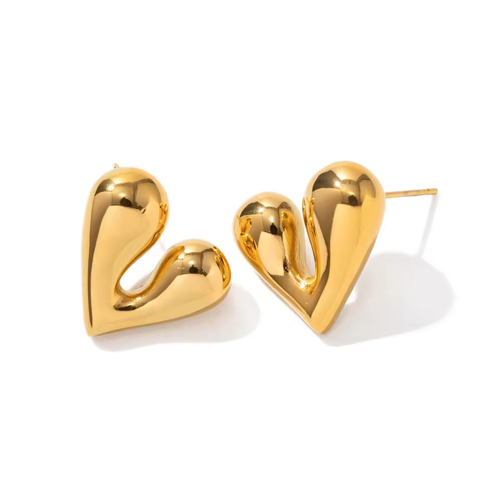 Bubble Heart Earrings